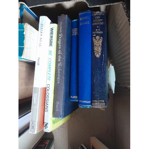 87 - Box of books mainly history & theology themed