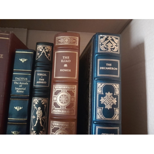 89 - Box of books : nicely bound Oxford University Press Classics, & 1903 3 volumes set The Life of Glads... 