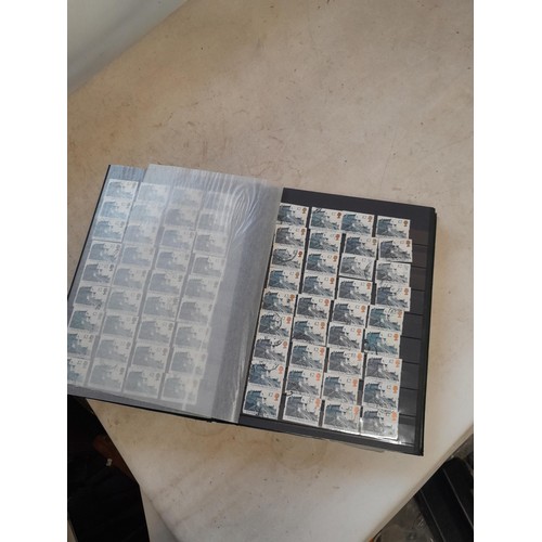 69 - Stamps : Large stock book containing duplicated accumulation of George VI used higher values, also h... 