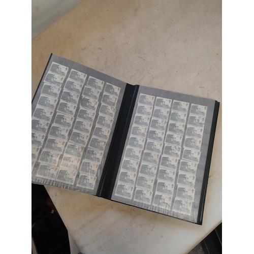 69 - Stamps : Large stock book containing duplicated accumulation of George VI used higher values, also h... 