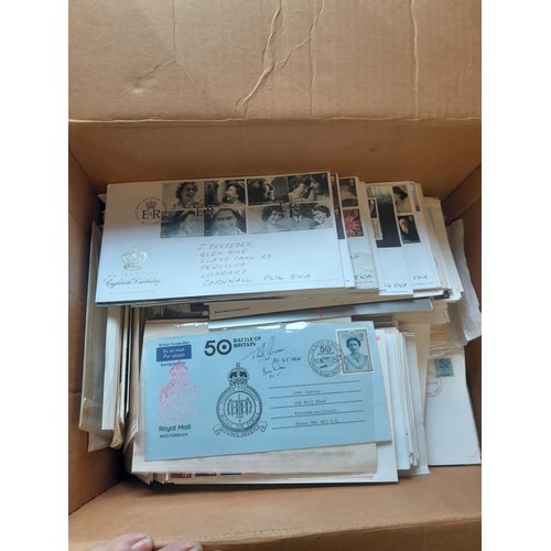 61 - Box containing a large amount of loose Stamp First Day Covers