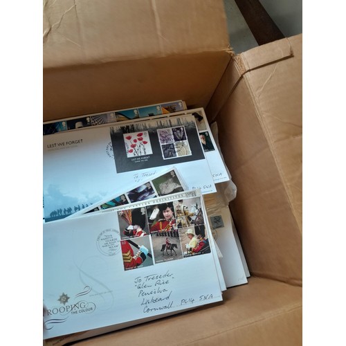 61 - Box containing a large amount of loose Stamp First Day Covers