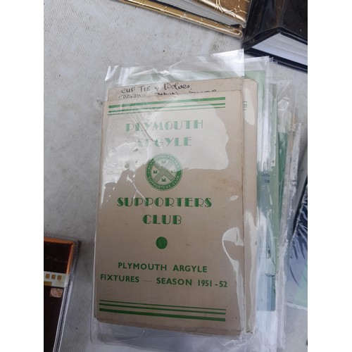 100 - Football memorabilia : mainly Plymouth Argyle, tickets, programmes and related items from 1950s to n... 