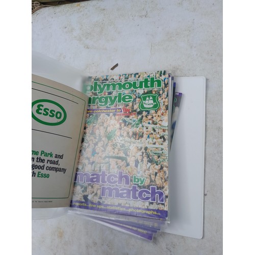 102 - Football memorabilia : Mainly Plymouth Argyle, souvenir programmes, tickets, window stickers, Christ... 