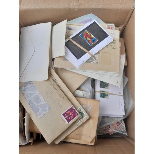 54 - Stamps : South Africa, box with large accumulation in packets and envelopes