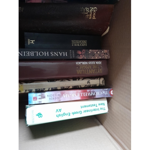 161 - Box of books mainly history and theology and art