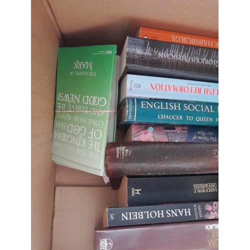 161 - Box of books mainly history and theology and art