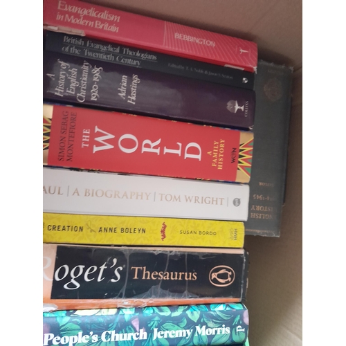 162 - Box of books mainly history and theology