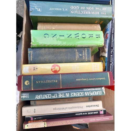 171 - Box of books mainly history and theology and poetry