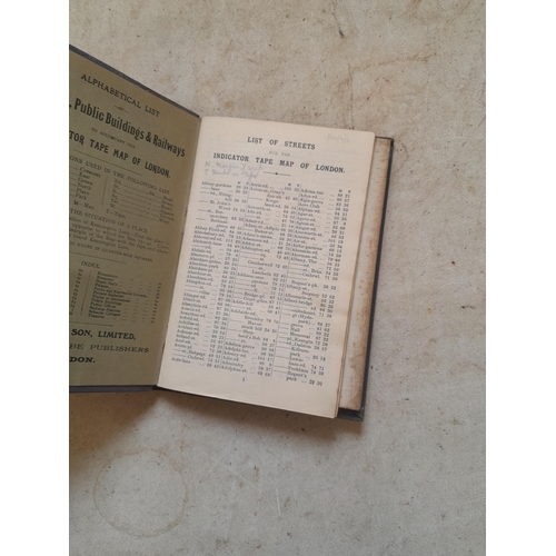 236 - Single volume : C Smith & Sons Tape indicator Map of London