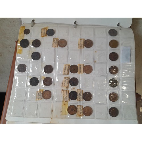 260 - Coins : Mixed era GB coins from 19th century onwards, earlier coins polished housed in album sheets,... 