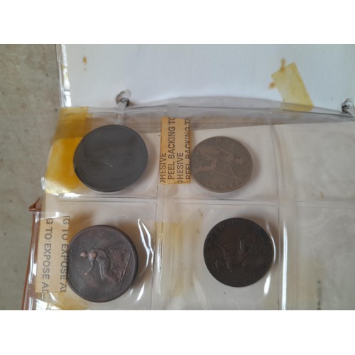 260 - Coins : Mixed era GB coins from 19th century onwards, earlier coins polished housed in album sheets,... 