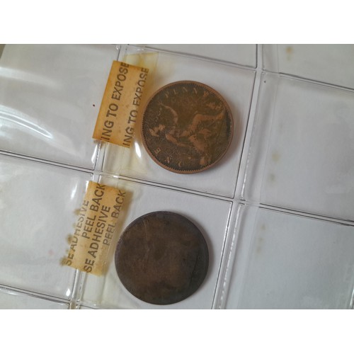 260 - Coins : Mixed era GB coins from 19th century onwards, earlier coins polished housed in album sheets,... 