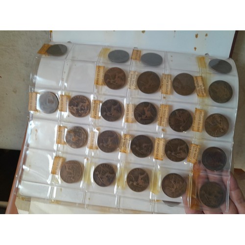 260 - Coins : Mixed era GB coins from 19th century onwards, earlier coins polished housed in album sheets,... 