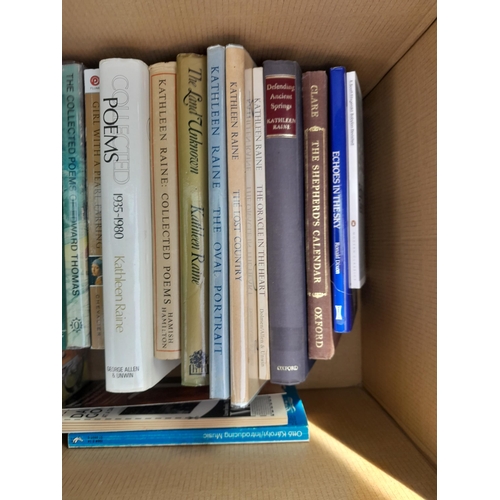 283 - 3 x boxes of books, mainly non fiction, history included, stamps as kiloware, classical records