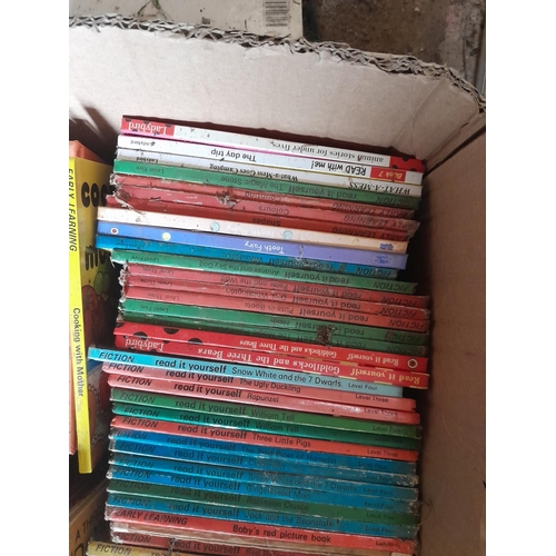 286 - Boxes of books : Ladybirds, cookery and others