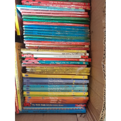 286 - Boxes of books : Ladybirds, cookery and others