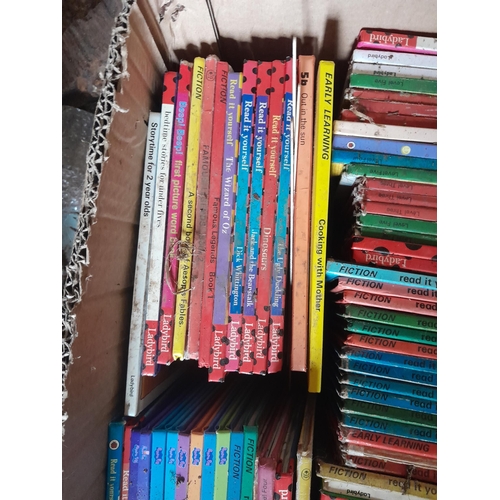 286 - Boxes of books : Ladybirds, cookery and others