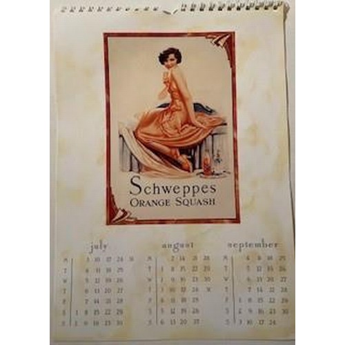 413 - Schweppes 1989 Nostalgia calendar, 3 months per page in original packaging