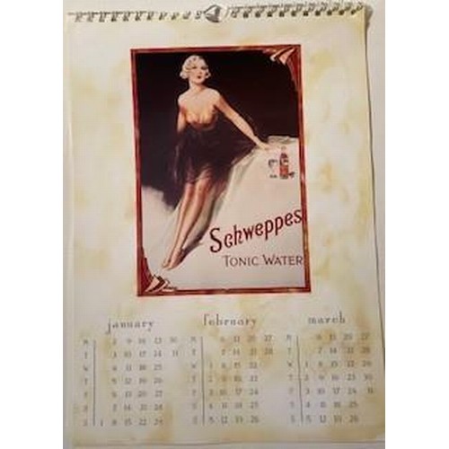 413 - Schweppes 1989 Nostalgia calendar, 3 months per page in original packaging