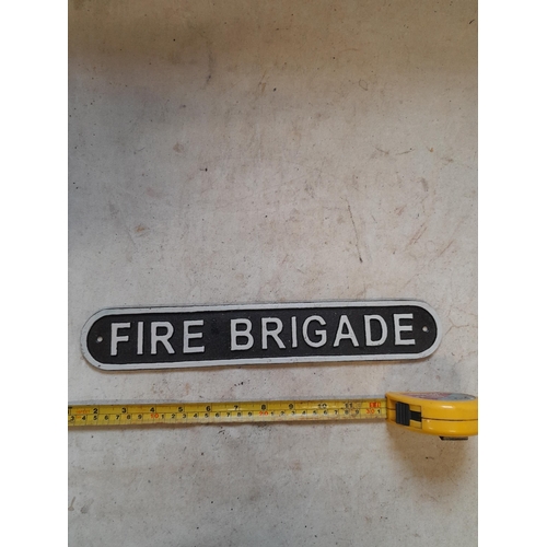 539 - Cast iron sign