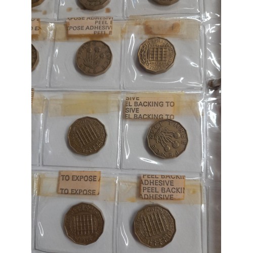 260 - Coins : Mixed era GB coins from 19th century onwards, earlier coins polished housed in album sheets,... 