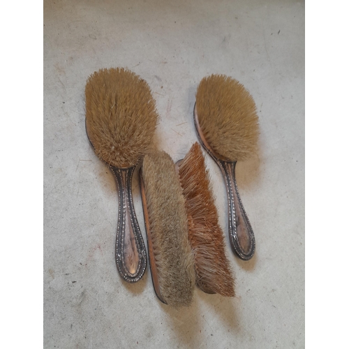 26 - Silver back brush set