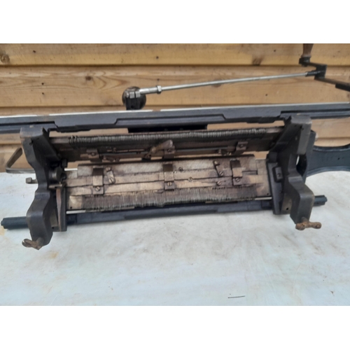 45 - Early 20th century loom La New  Laborieuse table top straight model knitting machine probably for so... 