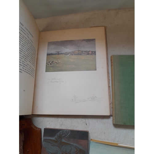 46 - Hunting interest : Single volume Lionel Edwards My Hunting Sketchbook in d/j, stags hood Quantock St... 