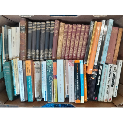 53 - 2 x boxes of books : some 19th century included, Observers, Rubaiyat Omar  Khayyam & key date newspa... 