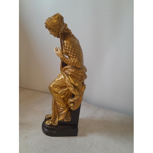 50 - Early 20th century French bronze after Louis Carrier Belleuse (1848-1913) titled 'Melodie' ,  with p... 