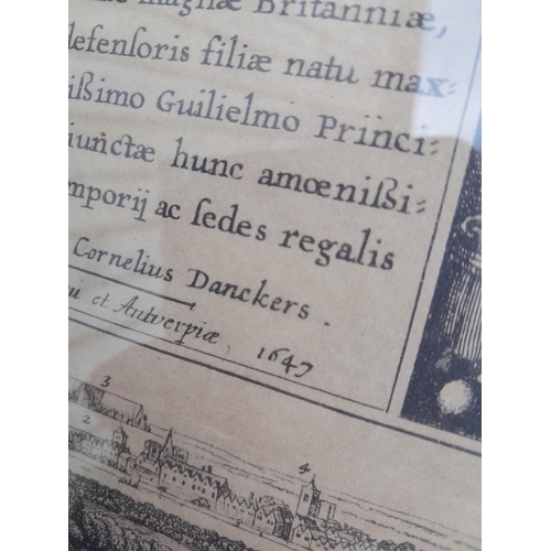 34 - London. Dankers (Cornelius) London, 1647 (later edition but antique), very large uncoloured panorama... 