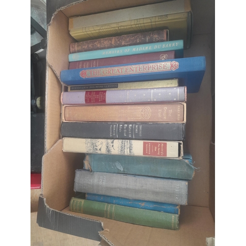 80 - 2 small boxes of mixed themed books : Folio Society included, condition varies