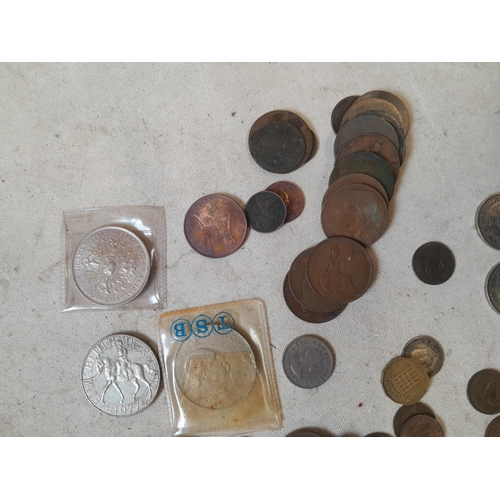 177 - Coins : GB coins, Crowns, small amount of silver included