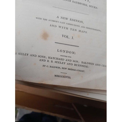 204 - Scotts Bible 1828 edition leather bound  in six volumes