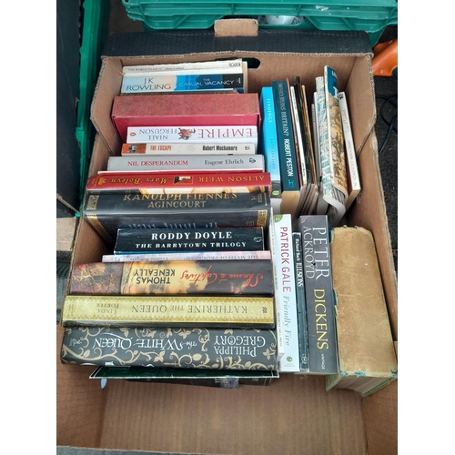 218 - 2 x boxes of books : mixed themed