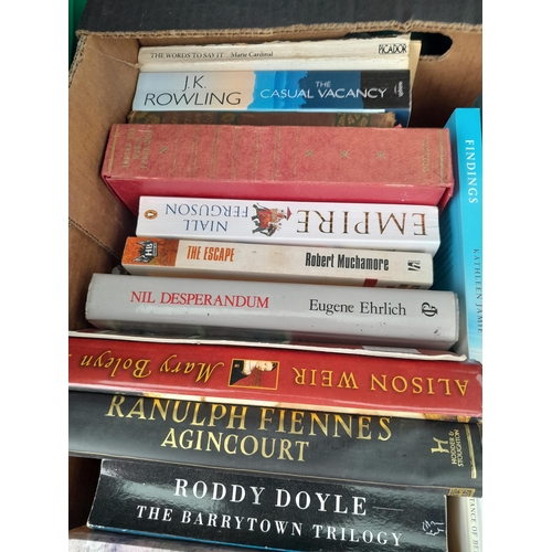 218 - 2 x boxes of books : mixed themed