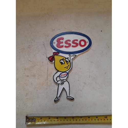 619 - Cast iron Esso sign