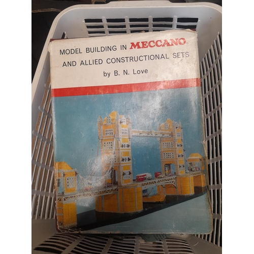 2 - Varied array of Meccano , various instructions & 1 x book Model Building in Meccano by B N  Love, as... 