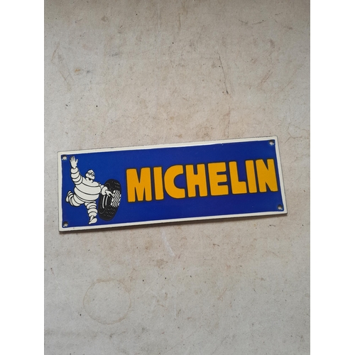 552 - Reproduction enamel Michelin advertising sign