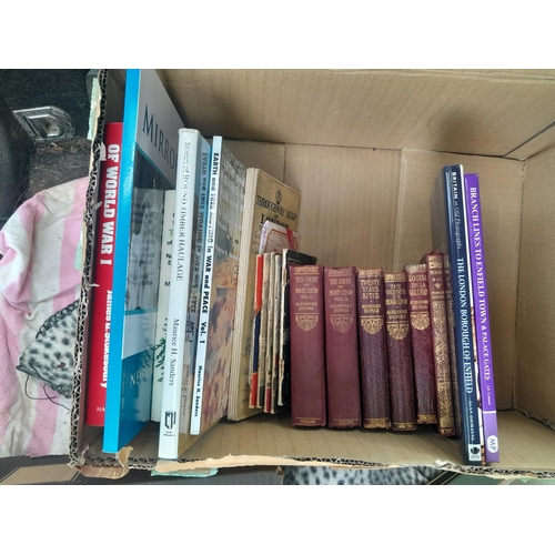 8 - Box of books and maps : railway, Lumber and other interest, late 20th century OS maps