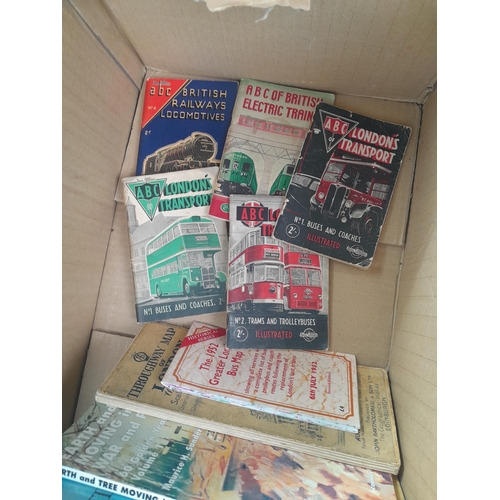 8 - Box of books and maps : railway, Lumber and other interest, late 20th century OS maps