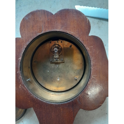 14 - Vintage Comitti barometer, 2 x mantle clocks, 1 x musical Crown Devon tankard for restoration