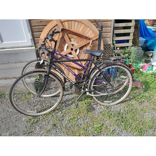 15 - 2 x push bikes : 1 x Ladies Silver Fox Sprint & Gents, in need of light restoration