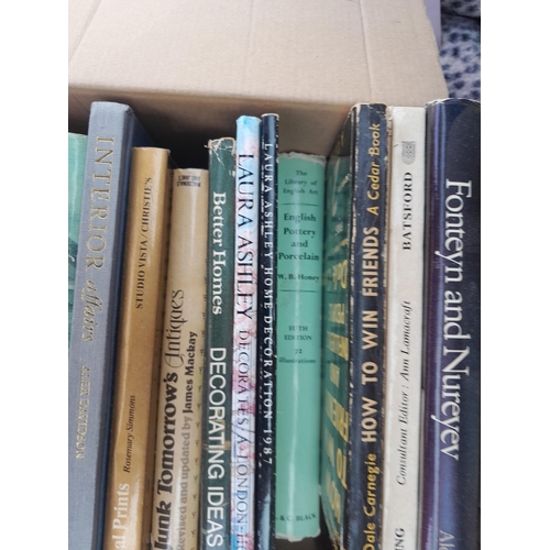 16 - 2 x boxes of books, mainly Art, Antique Reference and History . (note multiple images)