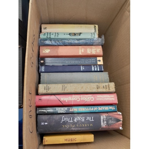 20 - 2 x boxes of assorted books : Art, antique reference and other themes (note multiple images)