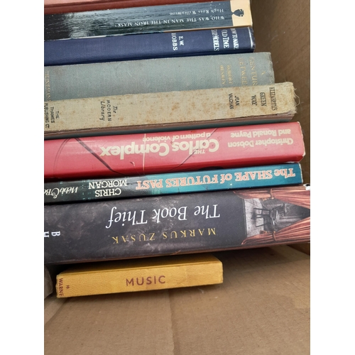 20 - 2 x boxes of assorted books : Art, antique reference and other themes (note multiple images)