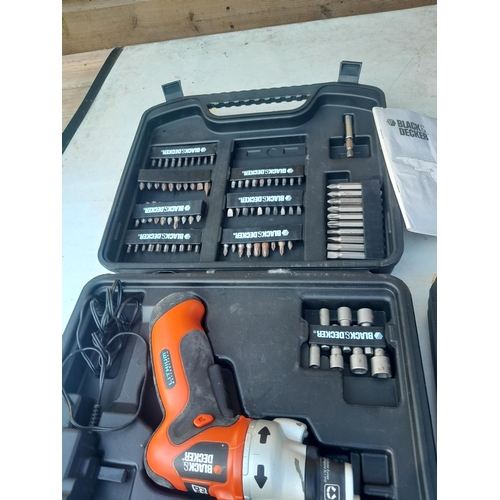 32 - Black and Decker cordless drill / driver and tool set