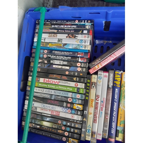 59 - Box of DVDs and CDS CSI included