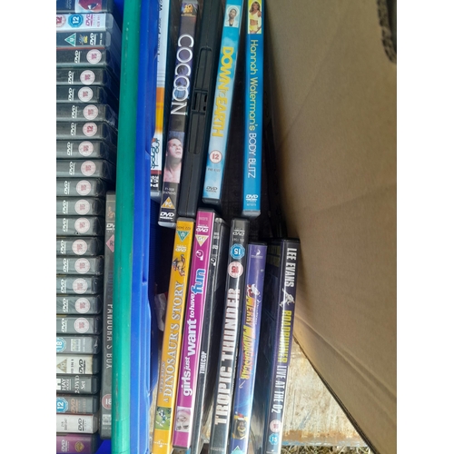 59 - Box of DVDs and CDS CSI included